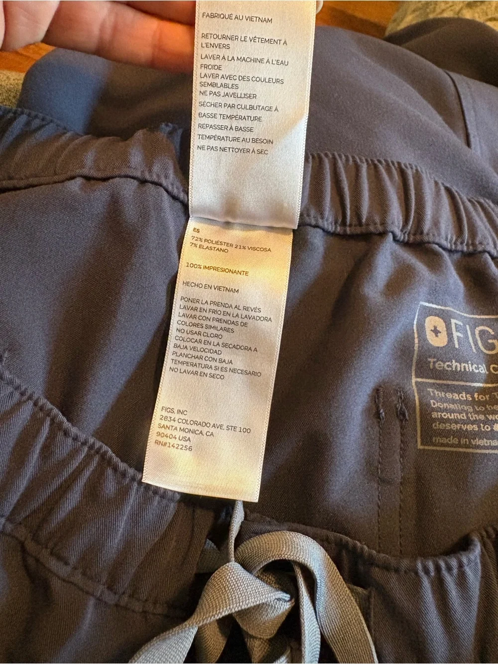 FIGS Navy Scrub Pants Men’s Large M21SW2052 Medical Jogger Workwear (1310)